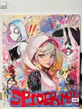 Fev's Marvel Spider-Gwen Gwen Stacy Hot Sexy Painting 2